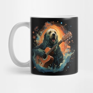 Harp Seal Playing Guitar Mug